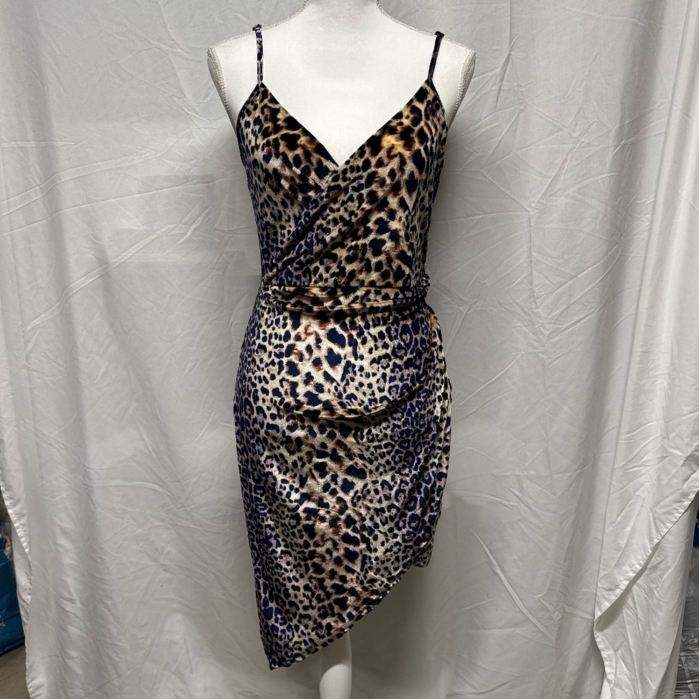 New Velvet Cheetah Print Dress
